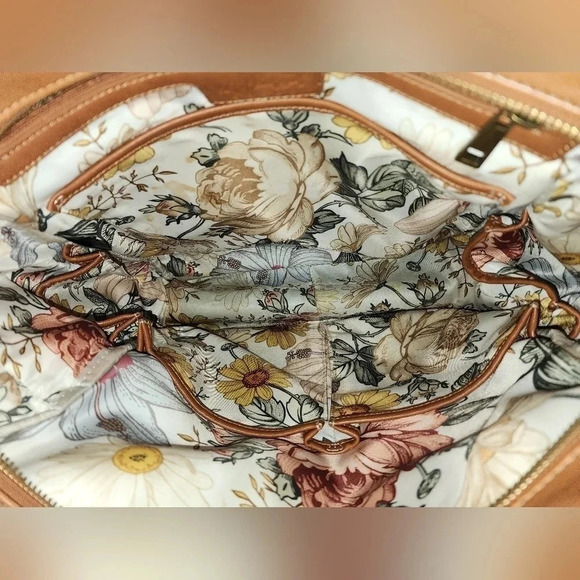 Milkmaid Goods Brooklyn Backpack in Cognac with Hattie Interior - Picture 13 of 16